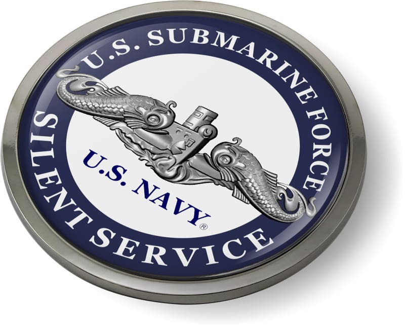 U.S. Navy Submarine Force with Silver Dolphins Emblem